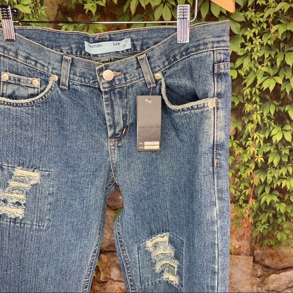 NWT CAUTION STYLE LAB Boot Cut Jeans, US 0 - Picture 9 of 11